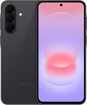 Samsung Galaxy A37 5G (2026), Smartphone Android desbloqueado, 128GB, pantalla AMOLED, cámara triple, IP68, teléfono delgado, batería de 5000mAh, versión de EE. UU., garantía de 1 año en EE. UU., Carbón impresionante