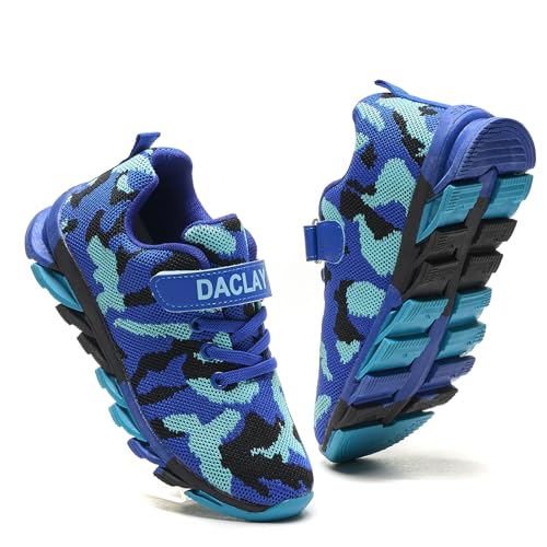 Daclay Kids Breathable Sports Shoes Boys and Girls Sneakers Casual Soft Soled Basketball Running Shoe
