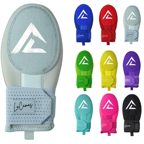 Lacamas Baseball Sliding Mitt – Youth & Adult Sizes – Protective Sliding Glove for Baseball & Softball – Ambidextrous Fit – Elastic Compression Strap – 9 Colors (White, Adult)