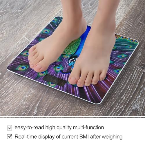 Báscula digital de vidrio templado para baño Beauty Peacock miniatura 5