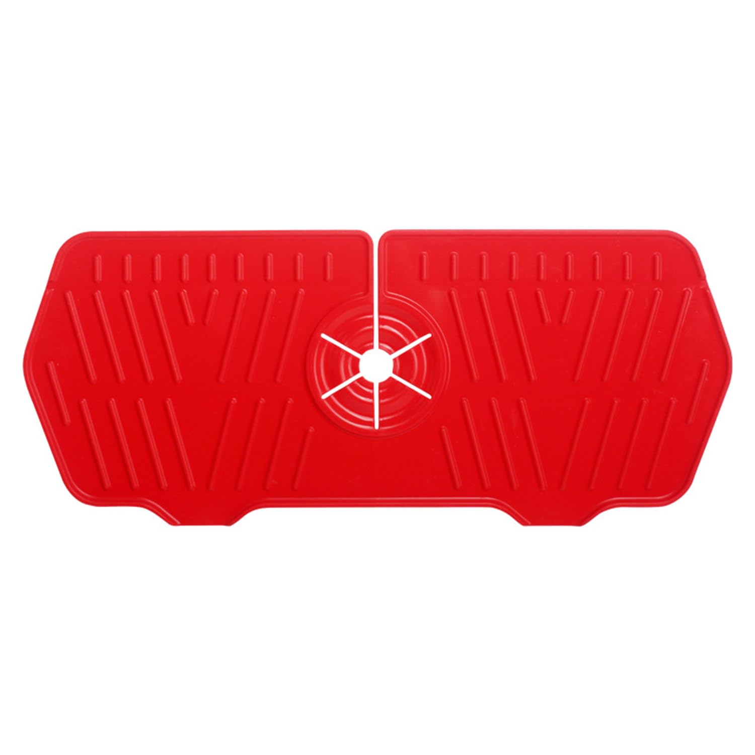 K SZKMG Kitchen Guard Faucet Mat Silicone Handle Drip Catcher Tray for Kitchen Sink Dish Soap Sponge Holder Organizer Store Sink Protector Splash