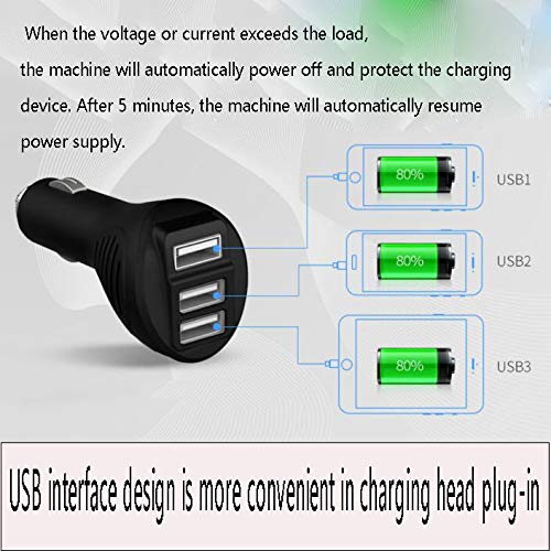 Caricabatteria da Auto, Caricatore rapido USB per Auto - Caricabatterie Multifunzionale - Accendino da Accendino One Tow Three - Caricabatterie rapido