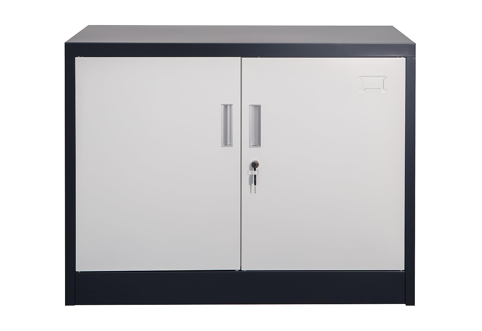 Jet-Line Saratow Armadio per pratiche/attrezzi, grigio scuro/bianco, per magazzino, ufficio, officina
