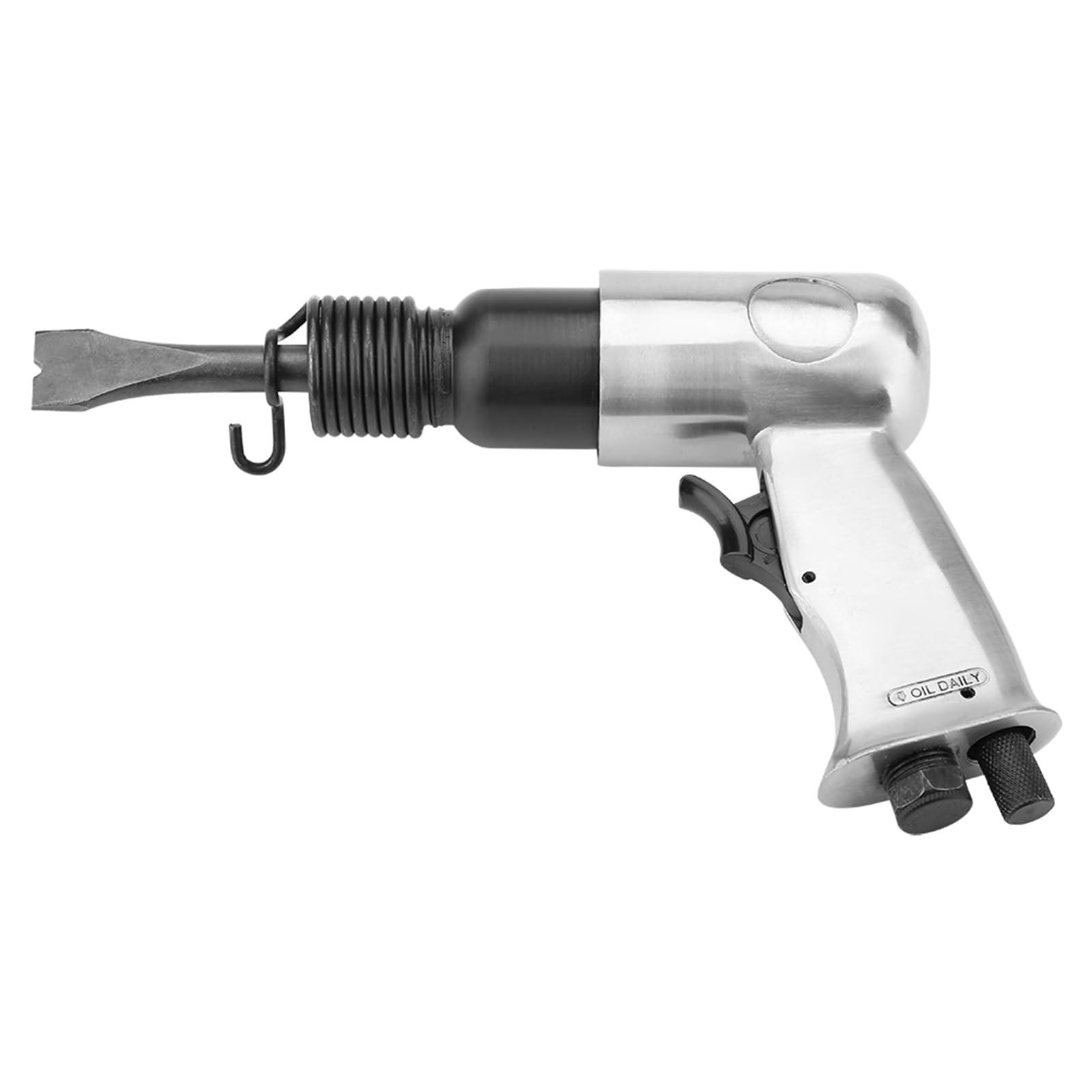 Drfeify Industrial Air Hammer, Pneumatic Chisel Tool with Reinforced Alloy Cylinder, 150mm Stroke for Concrete Work and Welding Slag Removal