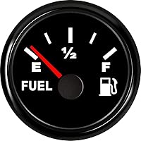 Vista 11 de 100TECH Medidor de Combustible 0-30 ohms Medidor de Nivel de Combustible Marino Impermeable 52mm 2-1/16"" Medidor de Combustible Diesel
