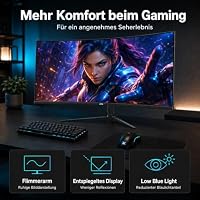 ZZA 27 Zoll 200Hz Curved Gaming Monitor, FHD 1920x1080, 1800R VA, 1ms HDR10 – Ansicht 4