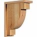 Ekena Millwork COR08X12X28NEB01RDF New Brighton Rough Sawn Corbel w/Backplate Rustic Wood Corbels, 8"W x 12"D x 28"H, Douglas Fir