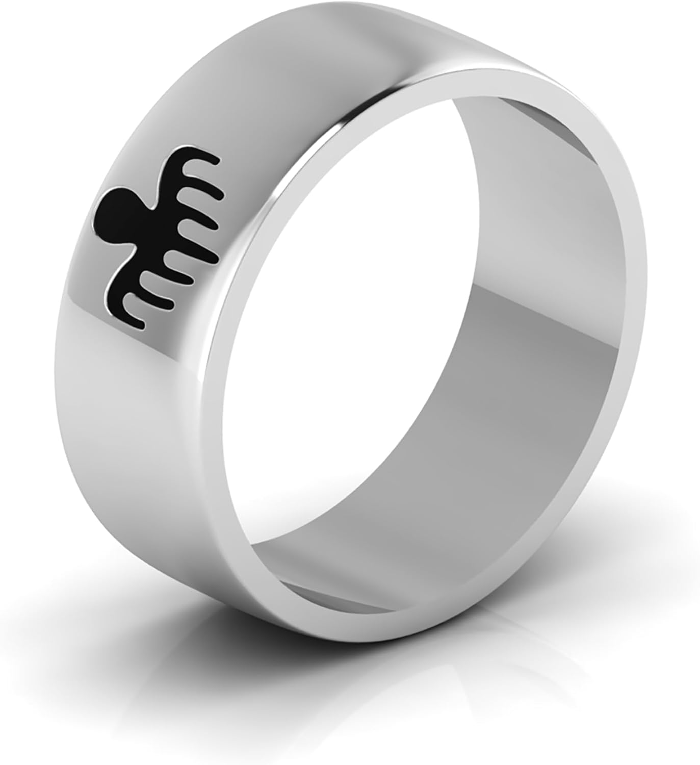 925 Silver Spectre Ring, Agent 007 Symbol Ring, Fashion Jewelry, Spectre Band, Bond Style Ring, Fashion RIng, Unique James Jewelry, Gift For Someone Love Kohi Ring KCRM034
