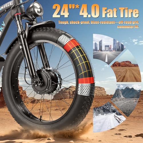 8000W Peak Dual Motor Ebike,58V Max-Output 1856Wh Electric