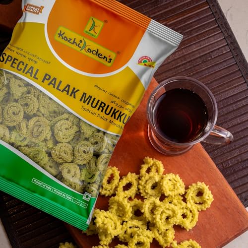 Image of KOZHIKODEN'S Assorted Murukku Combo Pack | 5 Flavors | Masala, Tomato, Palak, Ragi & Butter Murukku | 1 kg (Each 200g) | Authentic South Indian Snack | Fresh Chakli