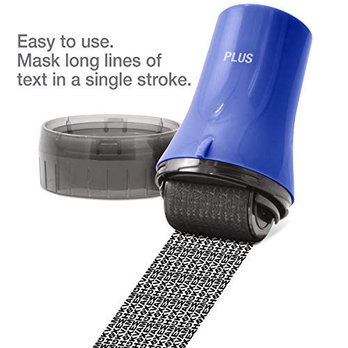 Image of Guard Your ID Wide Advanced Roller 2.0 Identity Theft Prevention Security Stamp Blue