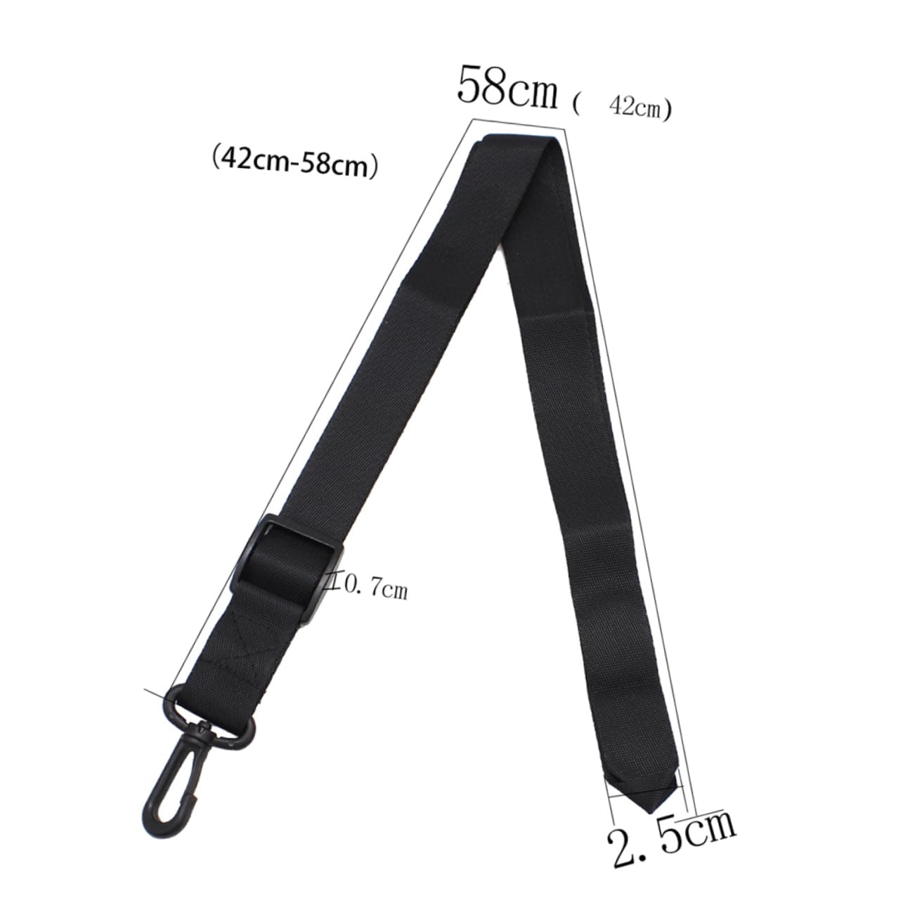 BESPORTBLE Adjustable Saxophone Strap for Comfort Durable Black Neck and Shoulder Support for Saxophones and Clarinets for Men Women and Youth