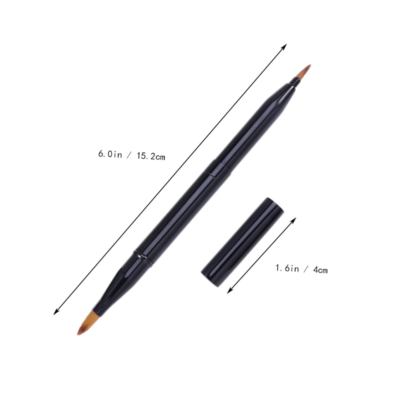 Gogogmee Double-ended Lip Brush Alicator Wands for Apply Lipstick Makeup Retractable Lip Sc Brush Disposable Tips Essential Makeup Tool Kit for Women