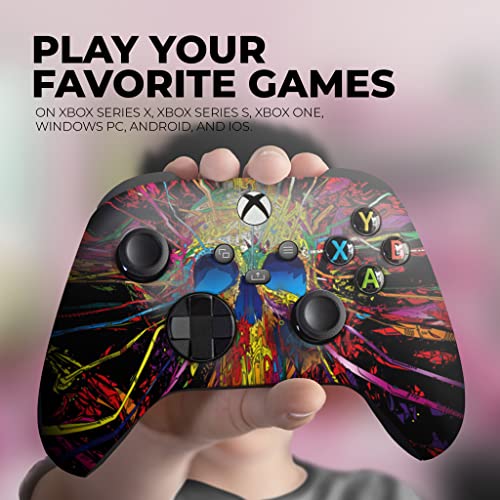 Original Xbox Wireless Controller Special Edition Customized By Dreamcontroller Compatible With Xbox One S/X, Xbox Series X/S & Windows 10 Made With Advanced Hydrodip Print Technology(Not Just A Skin) #TOP3