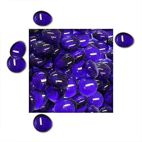 Kieskönig 5 kg Glasnuggets 25/30 mm Deko Steine Glassteine Mosaiksteine Top Qualität Kobaltblau