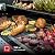 Nexgrill Deluxe 6-Burner Propane Gas Grill with Ceramic Searing Side Burner, Rotisserie Kit, 60,000 BTUs Output, and Stainless Steel Control Panel, BBQ Grill Perfect for Outdoor Gatherings - 720-0896B