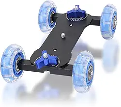 Controle deslizante para câmera, mesa de câmera, controle deslizante, trilho de carga de mesa, pista patinadora com capacidade de 10 kg, para filmadora DSLR, telefones celulares sem espelho,