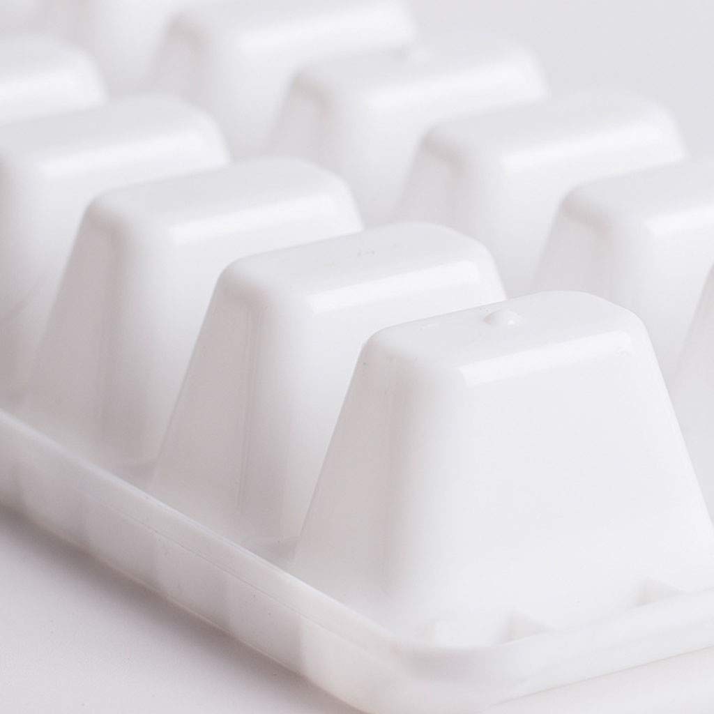 Faveolate Form Ice Cube Maker Glas Backenschutz Mit Deckel White White Größe