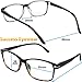 Reading Glasses 3 Pair Stylish Quality Readers Spring Hinge Glasses for Reading for Men and Women +1.75