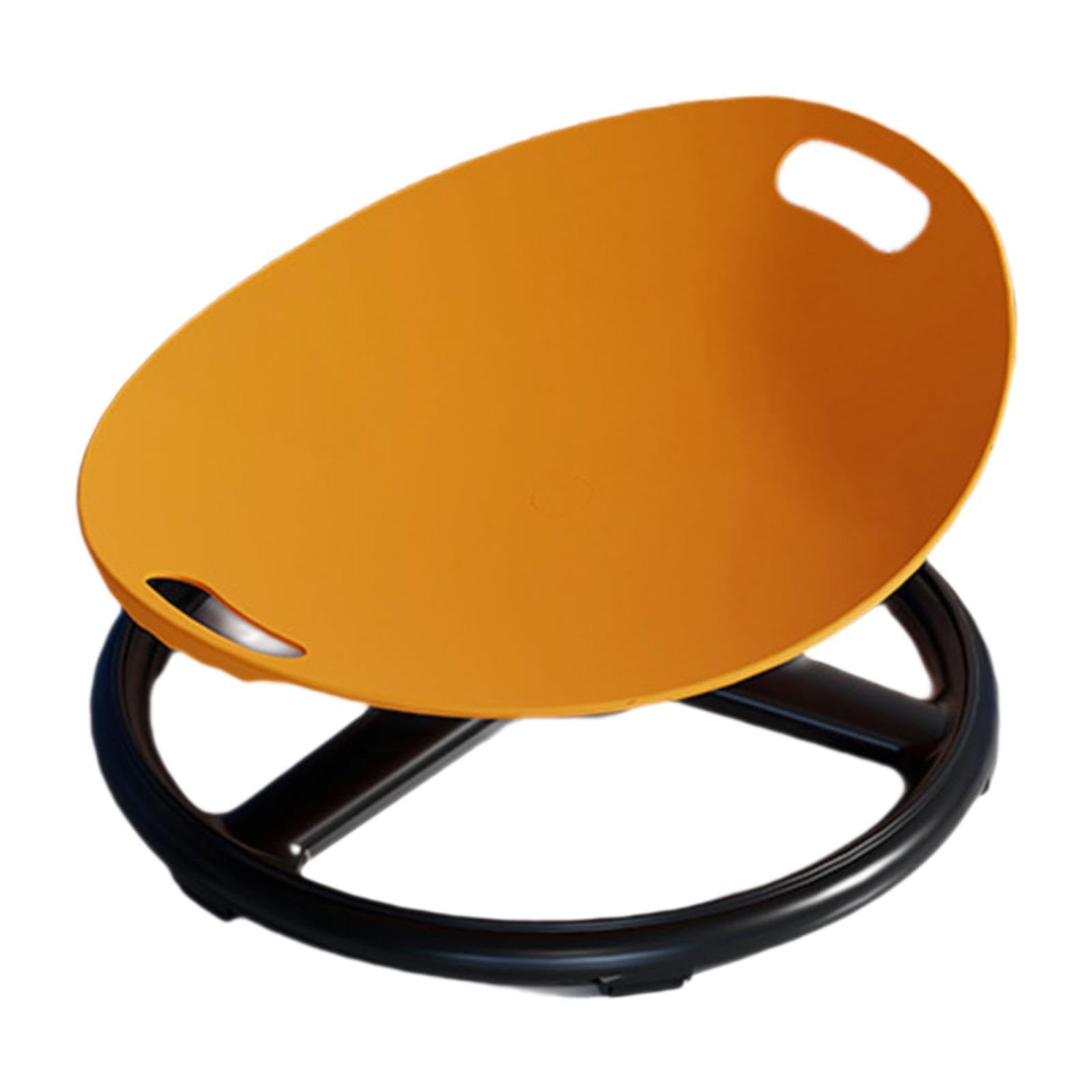 Drehstuhl für Kinder – Sensorisches Spielzeug, Stabil, Fördert Die Motorik, Rutschfester Drehsitz – Geschenk für Kinder (Jungen Und Mädchen), Orange