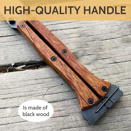 HAISHANG Japansäge Klappsäge 16cm Handsäge aus SK5 Karbonstahl mit Doppelseitiger Zahnung 13/14 TPI und Dreifach Geschliffenen Zähnen Tragbare Japanische Zugsäge für Heimwerker & Holzprojekte