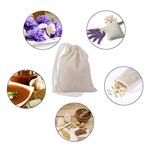 Pangda PANGDA-MUSLIN BAGS-01 100 Pieces Drawstring Cotton Bags Muslin Bags thumb #3