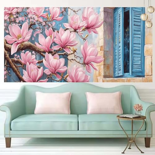 Diamond painting orchidées grand format 60x120cm avec broderie diamant kit complet T1067