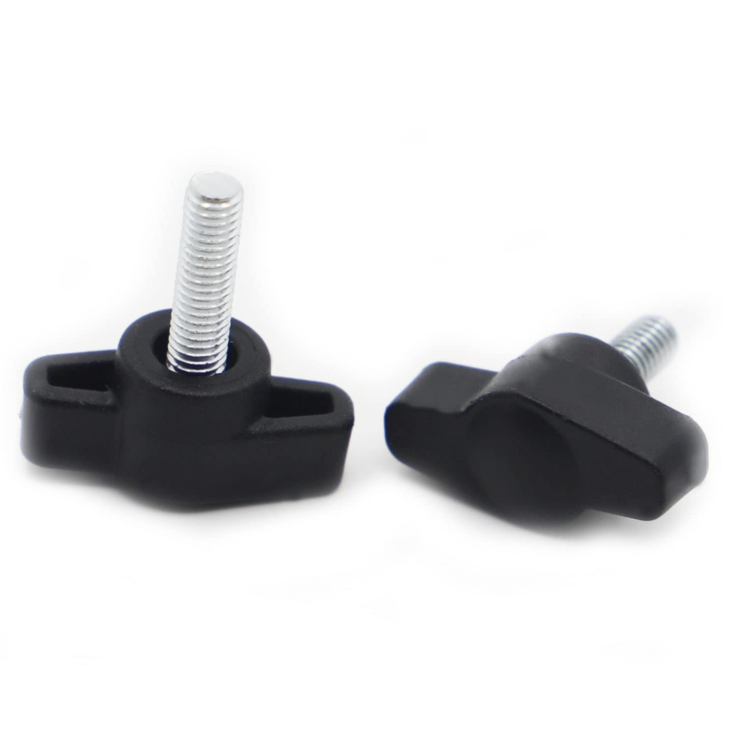 Rkodrsmg 20Mm M4 M5 M6 Plastic Nylon T Type Head Handle Thumb Screw Bakelite Bolt Head Diameter 27Mm(,M6 2Pcs)