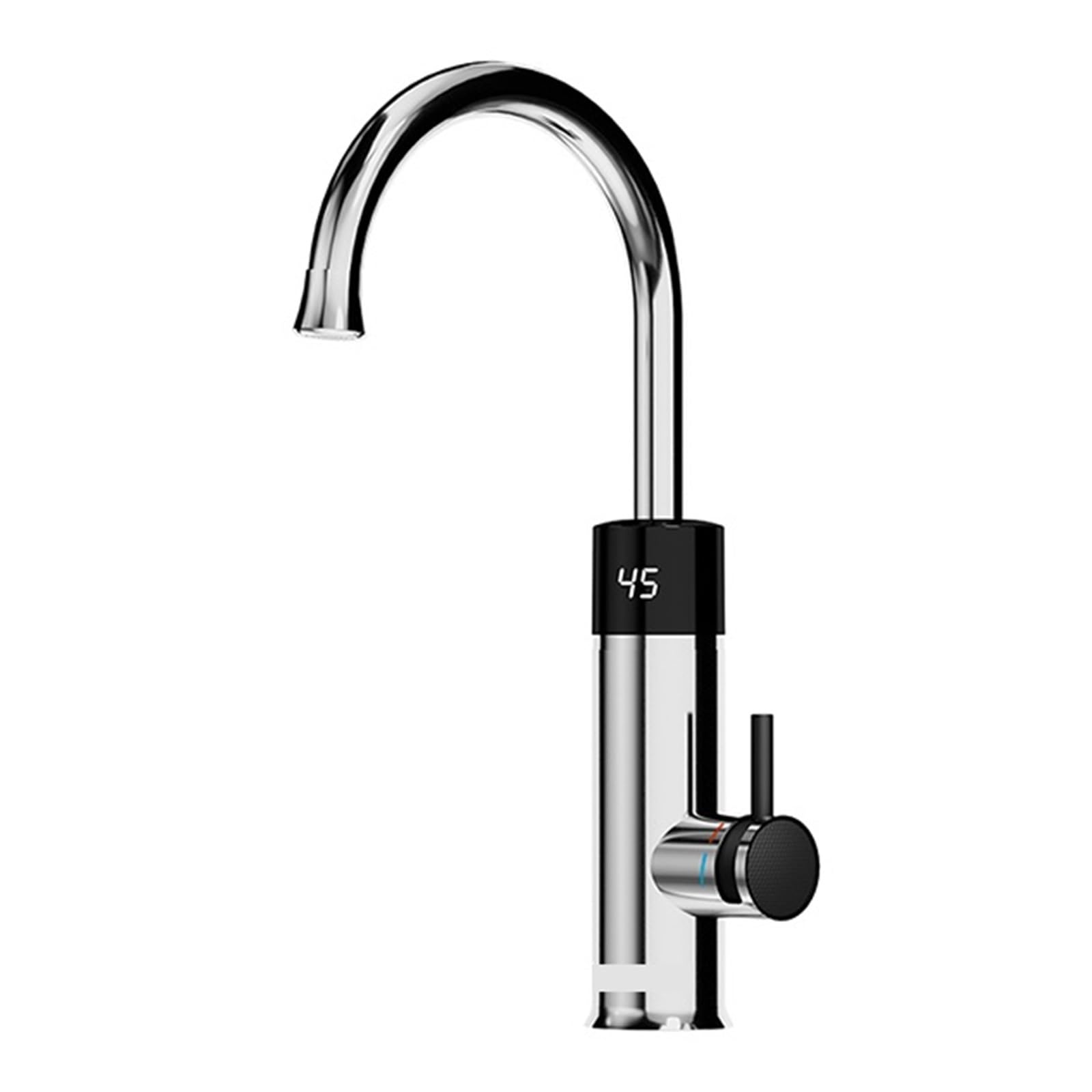 Chauffe-eau électrique instantané 2in1 avec robinet d'eau chaude et affichage numérique