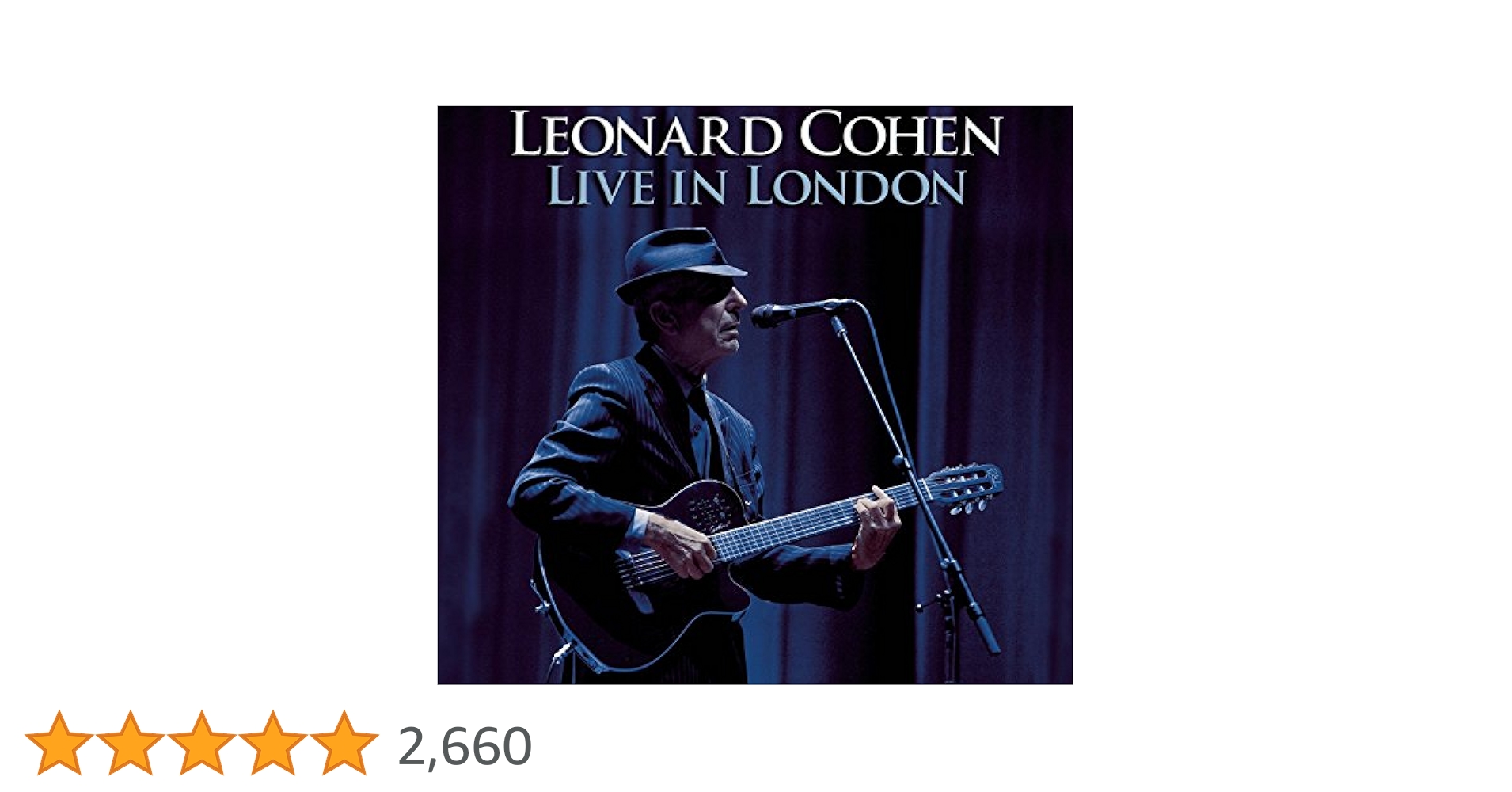 COHEN,LEONARD - LIVE IN LONDON | Amazon.com.au | Music