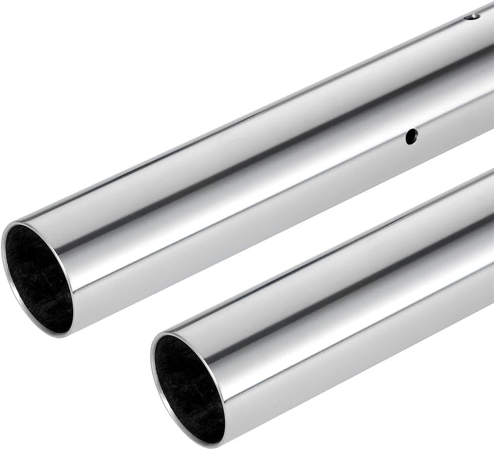 LANBAO Front Inner Fork Tubes Fork Pipes For Kawasaki ZX-10R Ninja ZX10R 2008 2009 2010 43x555mm Silver