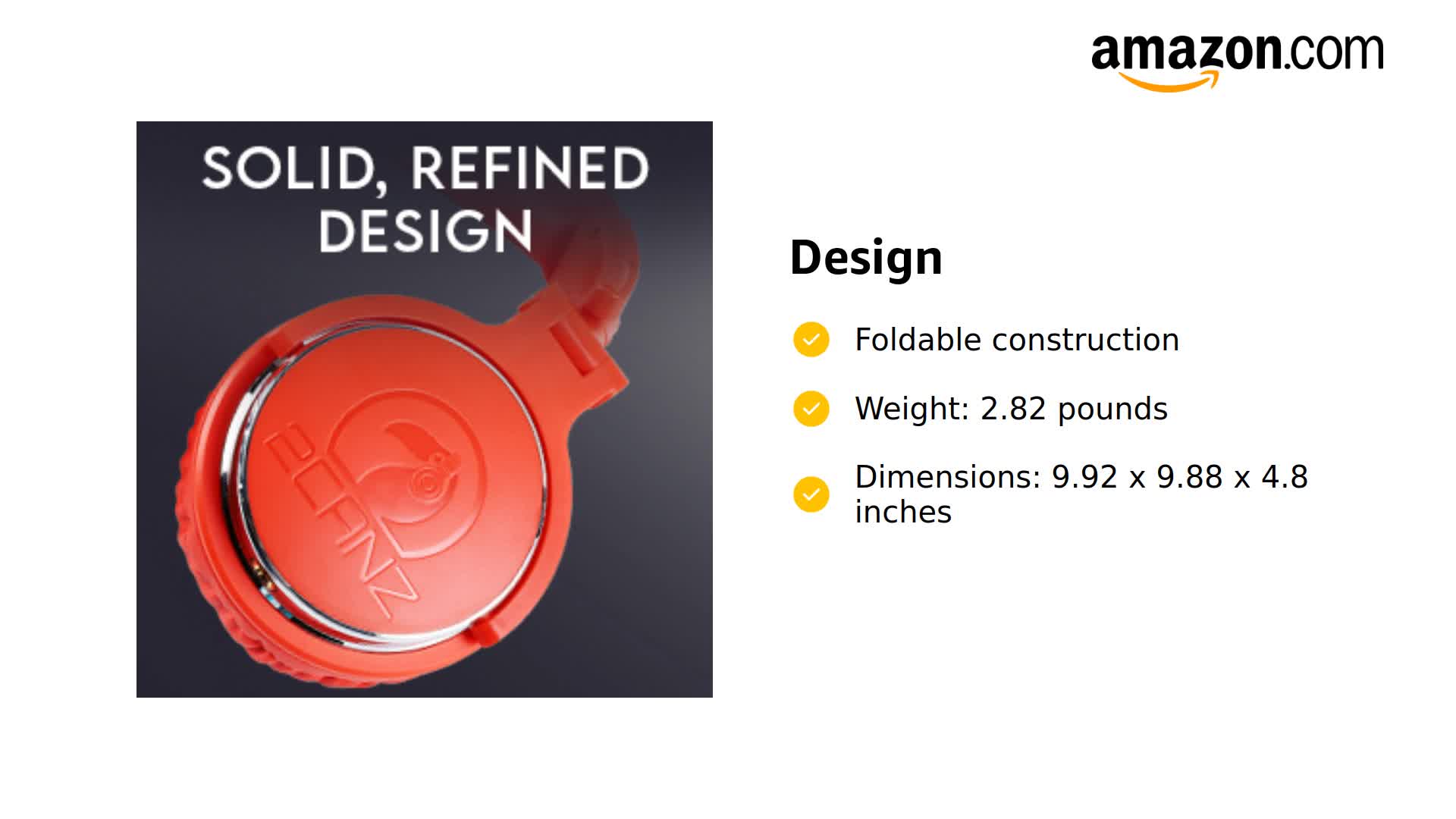 Amazon.com: 2CANZ Red DJ STAKZ Edition Over-Ear Professional Wired