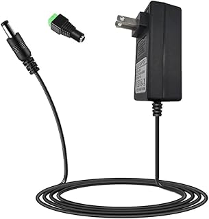 24V DC Power Supply Adapter, 24V 2A 48W AC to DC Converter Transformer 100~240V AC Input with 5.5x2.5mm DC Tip for 5050 3528 LED Strip 3D Printer Camera DVD Player CCTV Security System LCD Monitor