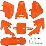XR50-Plastic-CRf50-Fender-Kit-for-Compatible-with-Pit-Bike-50cc-XR-CRF-XR50-CRF50-50cc-70cc-90cc-110cc-125cc-140cc-150cc-160cc-Dirt-Taotao-with-Blolts-Orange