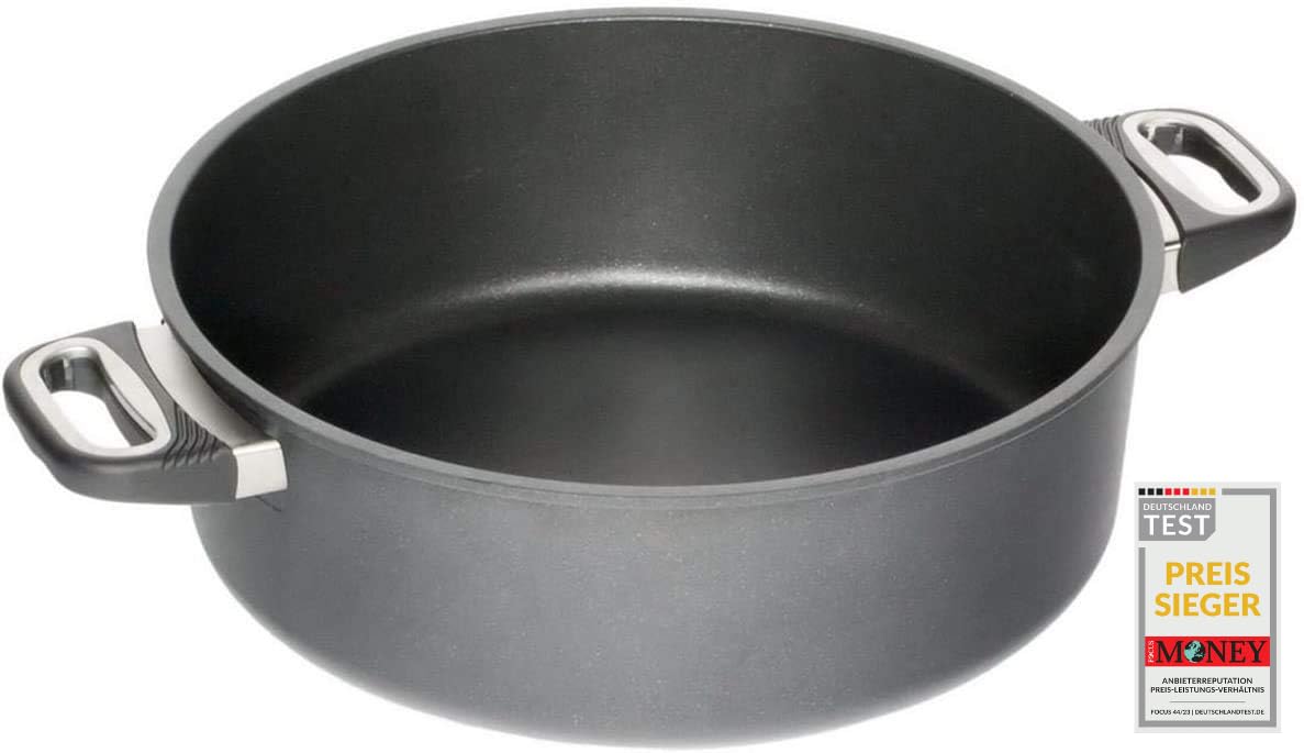 AMT Gastroguss Cocotte en fonte d'aluminium, braisière 28 cm, anti-adhésive