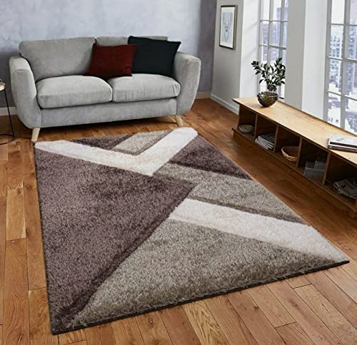 Image of HandmadeSHAGGY Pure Microfiber Smooth & Anti-Skid Carpets for Bedroom & Living Room, 2 inch Thickness Size- 12X18 Feet