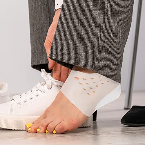 Image of Healifty Height Increase Soles Heels Sleeve Gel Heel Height Invisible Elevators Arch Support Pads Heel Protectors Cushion (3cm)