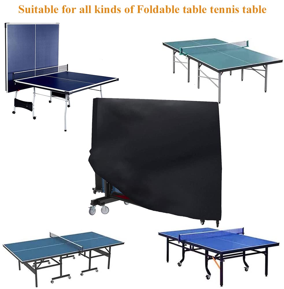 Copertura da tavolo da ping-pong per esterni pieghevole per interni da ping pong protezione da tavolo impermeabile antipolvere pieghevole da tavolo da ping-pong coperture di