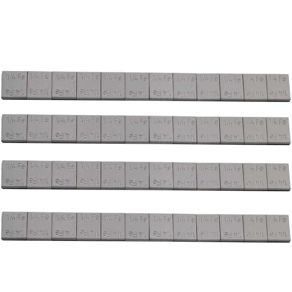 48 x Pesi Adesivi equilibratura,7,1 g Striscia Adesiva Pesi Equilibratura,Pesi Adesivi Retro Autoadesivo,Pesi Adesivi Grigi da attaccare ai Pesi delle Ruote F-067
