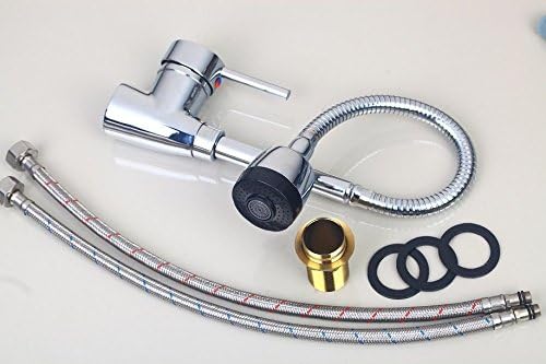 Miniatura 8 de yanksmart (TM) giro de 360Grado Spray llave de la cocina llave de agua caliente y fría Mezclador llave Monomando de fregadero de cocina con