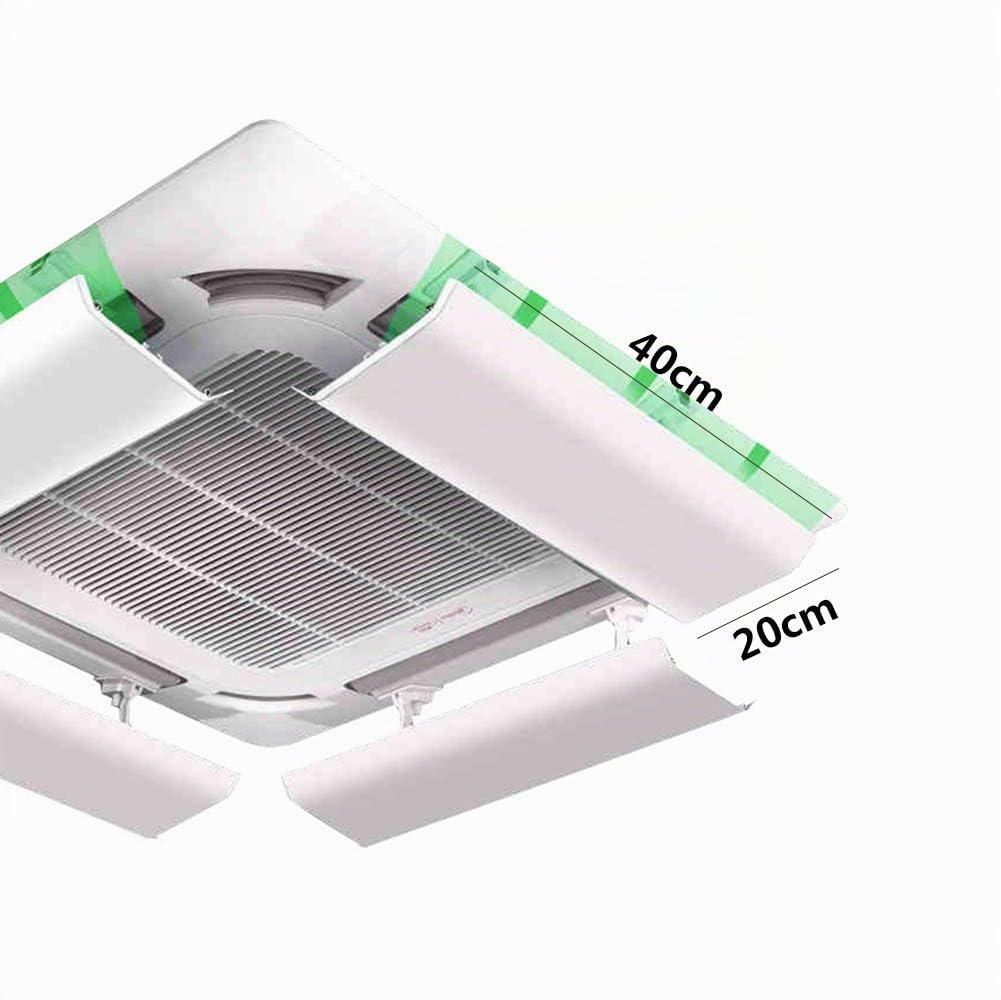 Deflettore Aria Condizionata Centralizzata A Soffitto Inclinazione Regolabile Installazione Facile Impedisce All'Aria Fredda di Soffiare Dritta (Un Pezzo) (40cm)