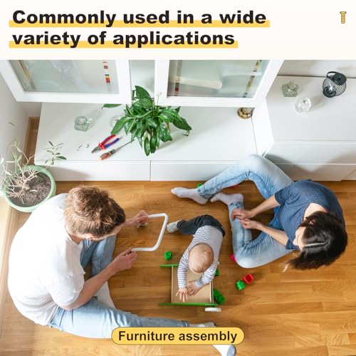 Vis de liaison M6 noires pour assembler une armoire de chambre - 7