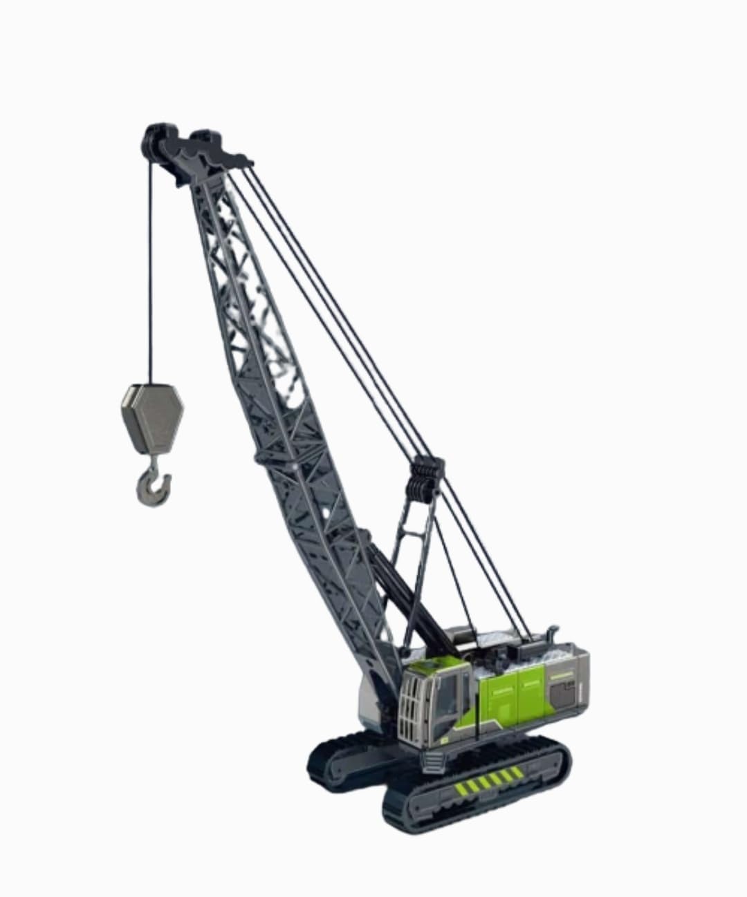 Green and Black Crane Toy Engineering Vehicle Toy Kids Multicolors Alloy Head Diecasts Toy Engineering Vehicle Toy Excavator Crane Model Truck Car Toys for Boys Gifts