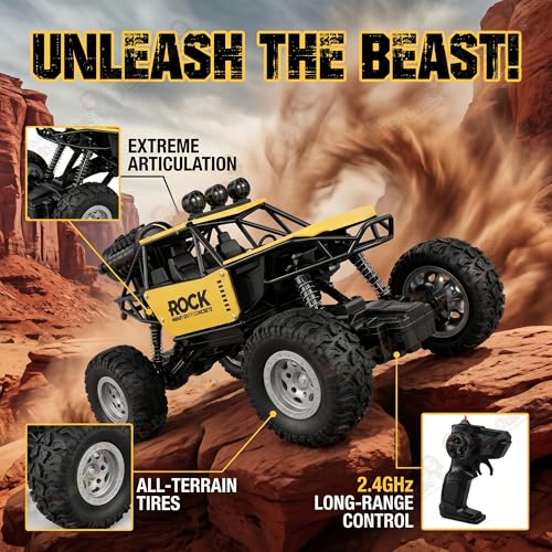 Image of The Little Ones 4x4 Rc Drifting Car - Rc Drift Cars High Speed Remote Control Drift Car 2.4GHz Remote Control Stunt Off Road Cars 360 Rotation Toys for Kids & Adults Boys & Girls [ MudRage Crawler ]