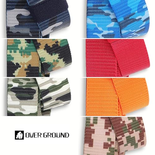 No Metal Colorful Camouflage Nylon Quick Release Belt Key Ring Strap, Airport Friendly Plastic Buckle Military Camo Belts2