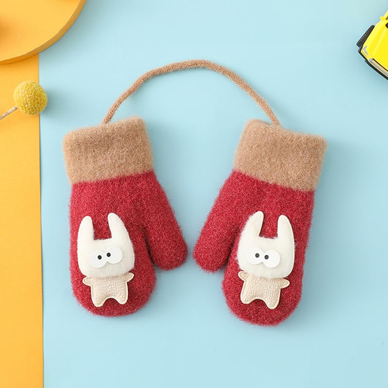 Baby Knit Mittens Baby Winter Mittens Toddler Snow Gloves Infant Gloves Kids Knit Gloves Toddler Boy Girls Mittens