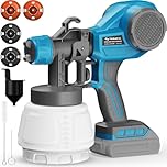 Tilswall Cordless Paint Sprayer Compatible with DeWalt 20V Battery, 100 Din/s, 0.7kg Ultra Lightweight Electric Spray Gun for House Painting & Furniture (Battery Not Included)