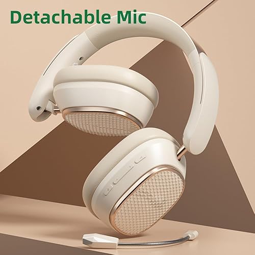 Miniatura 2 de AYI Auriculares Bluetooth con cancelación activa de ruido premium con micrófono desmontable, sonido estéreo de alta fidelidad, auriculares