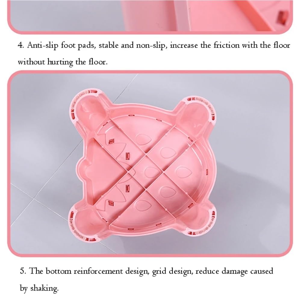 Reposapiés de plástico for adultos, taburete de baño con escalón elevado, ayuda for sentadillas, taburete de baño portátil, taburete de baño resistente for adultos, reposapiés antideslizante.(Blue L 2