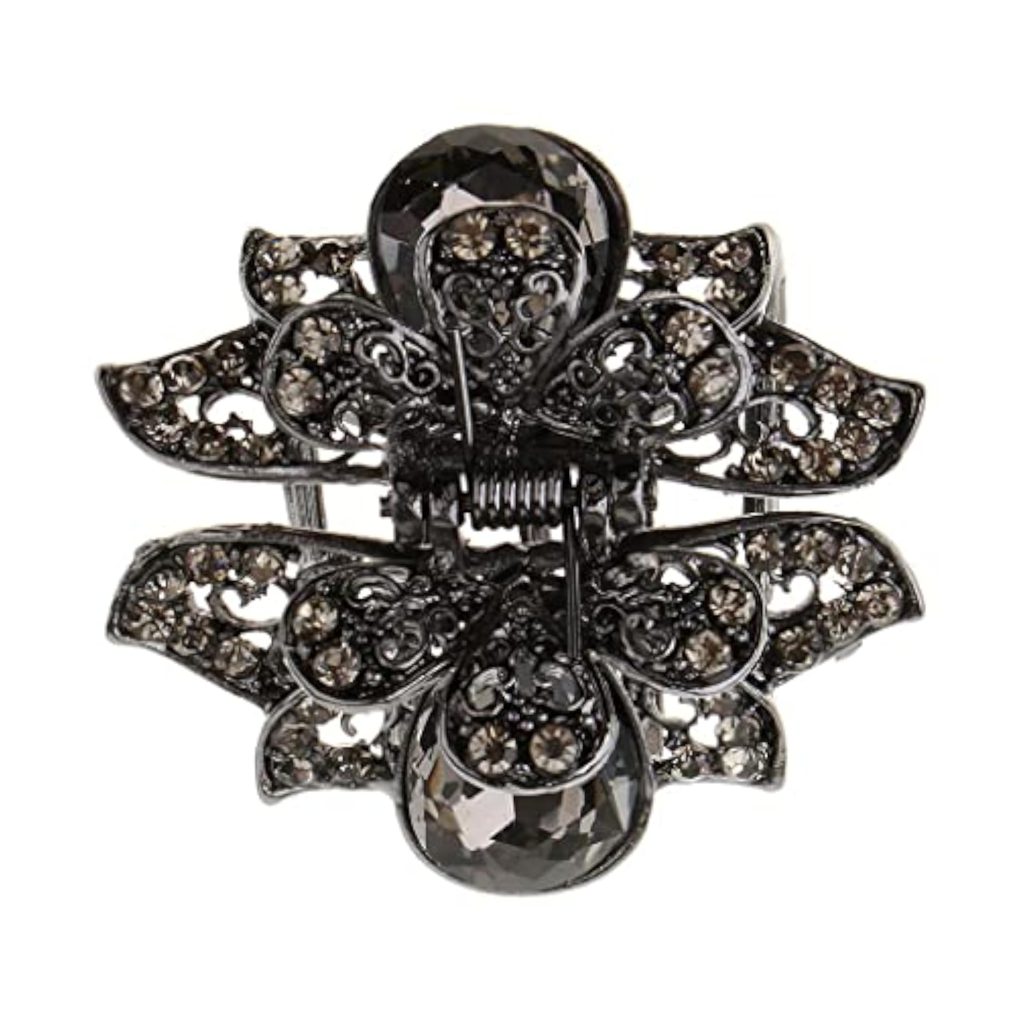 Vintage Large Grey Hair Claw Jaw Clips for Women